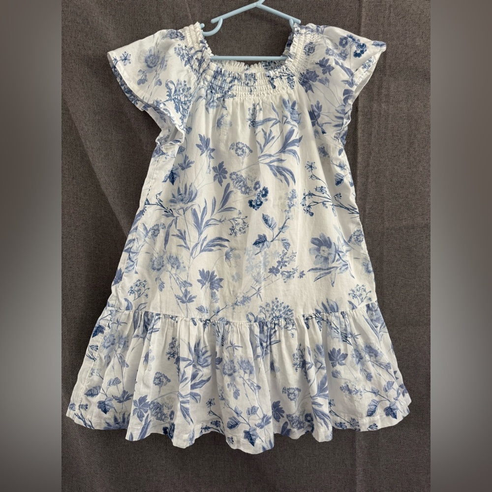 GAP Girls Blue & White Floral Dress